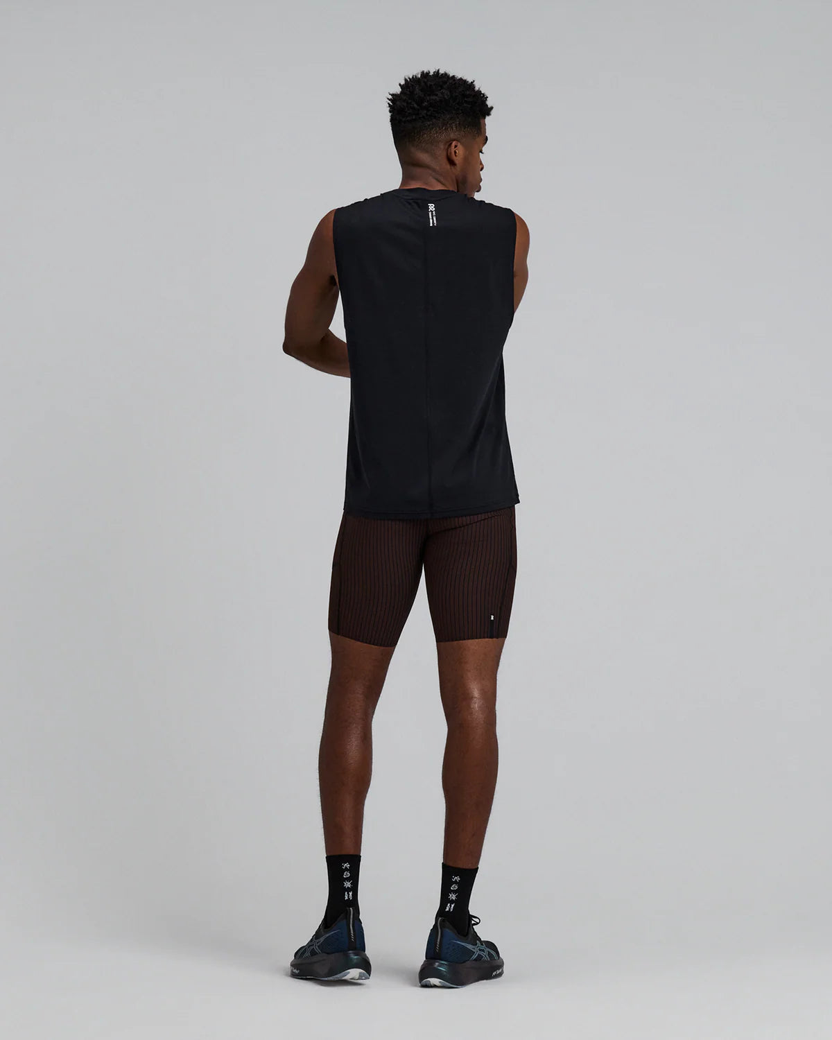 Mens Striped Cadence™ 7 Pocket Lined Half Tights