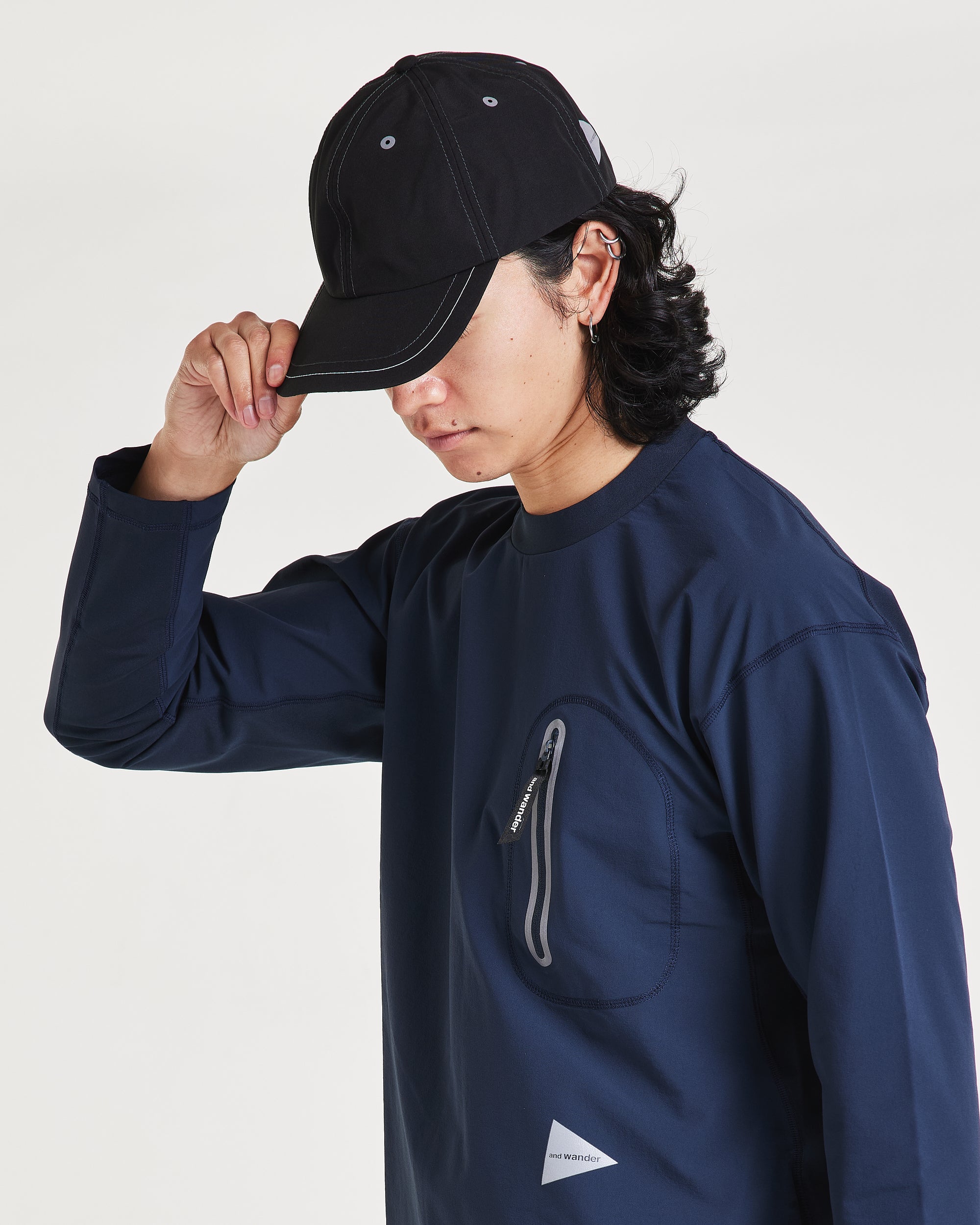 MENS HYBRID WARM POCKET LS T