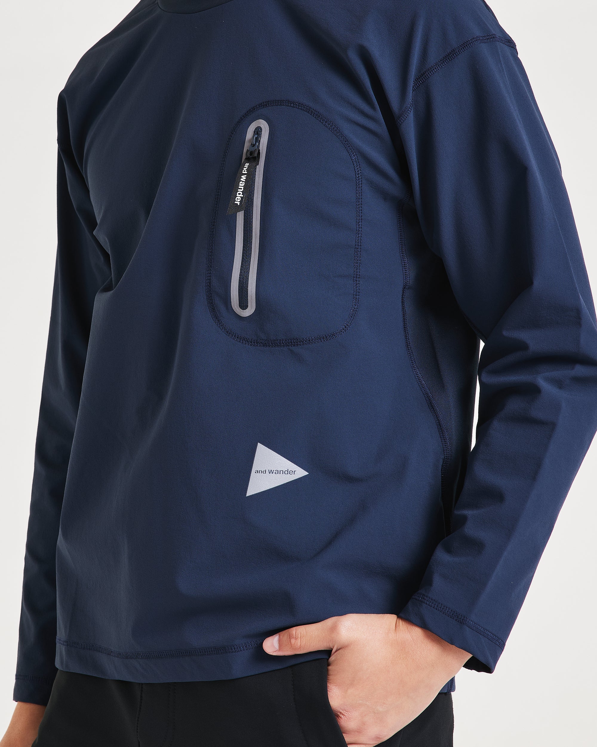 MENS HYBRID WARM POCKET LS T