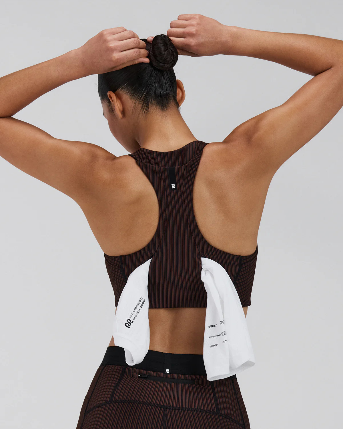 Womens Striped Cadence™ Longline Bra