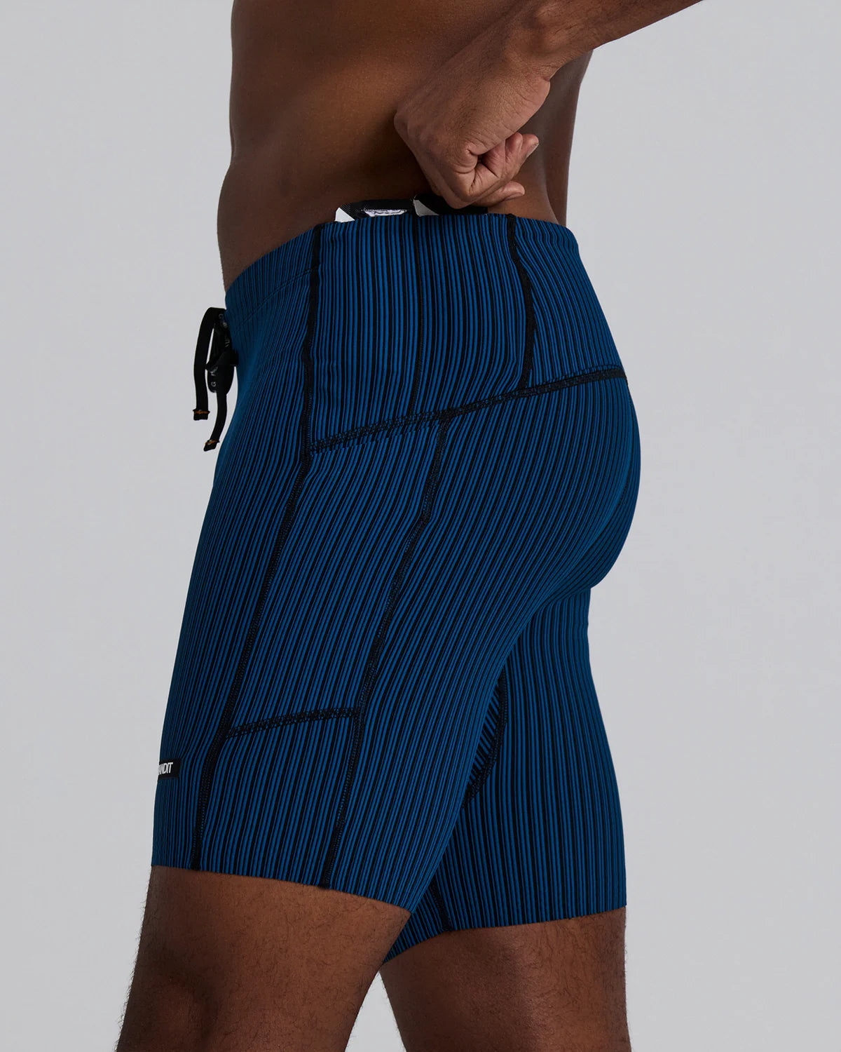 Mens Striped Cadence™ 7 Pocket Lined Quarter Tights