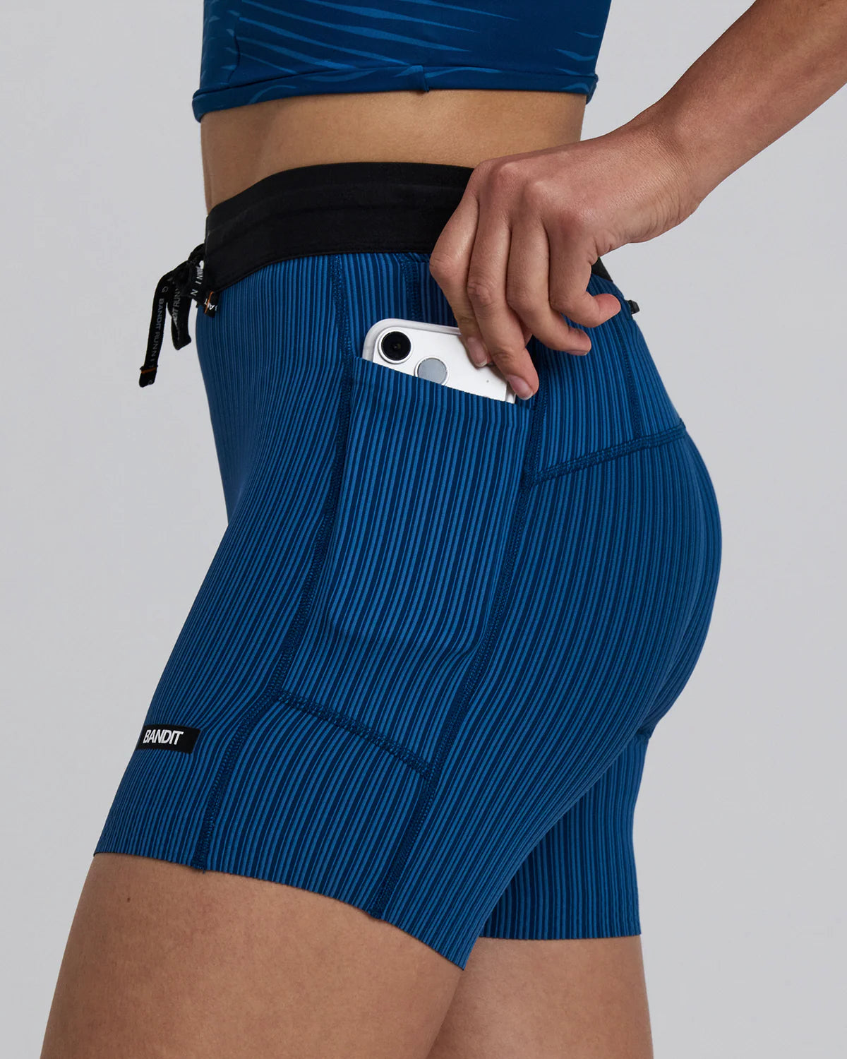 Womens Striped Cadence™ 5" Compression Shorts