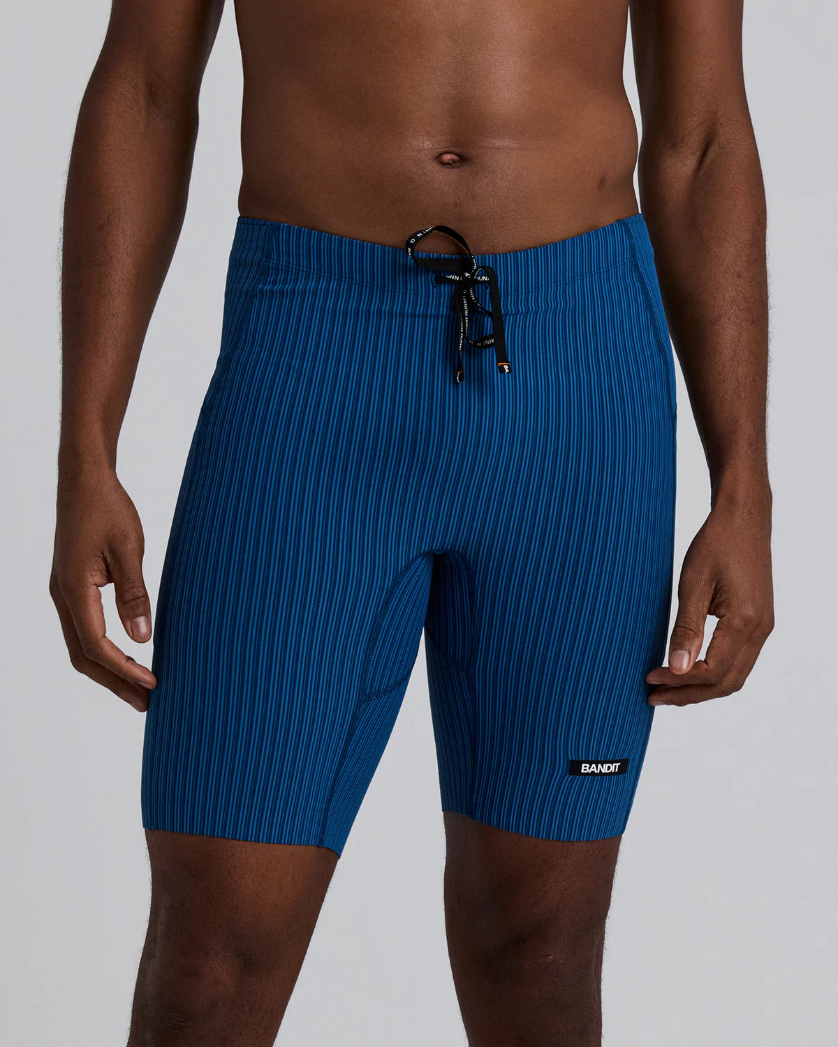 Mens Striped Cadence™ 7 Pocket Lined Half Tights