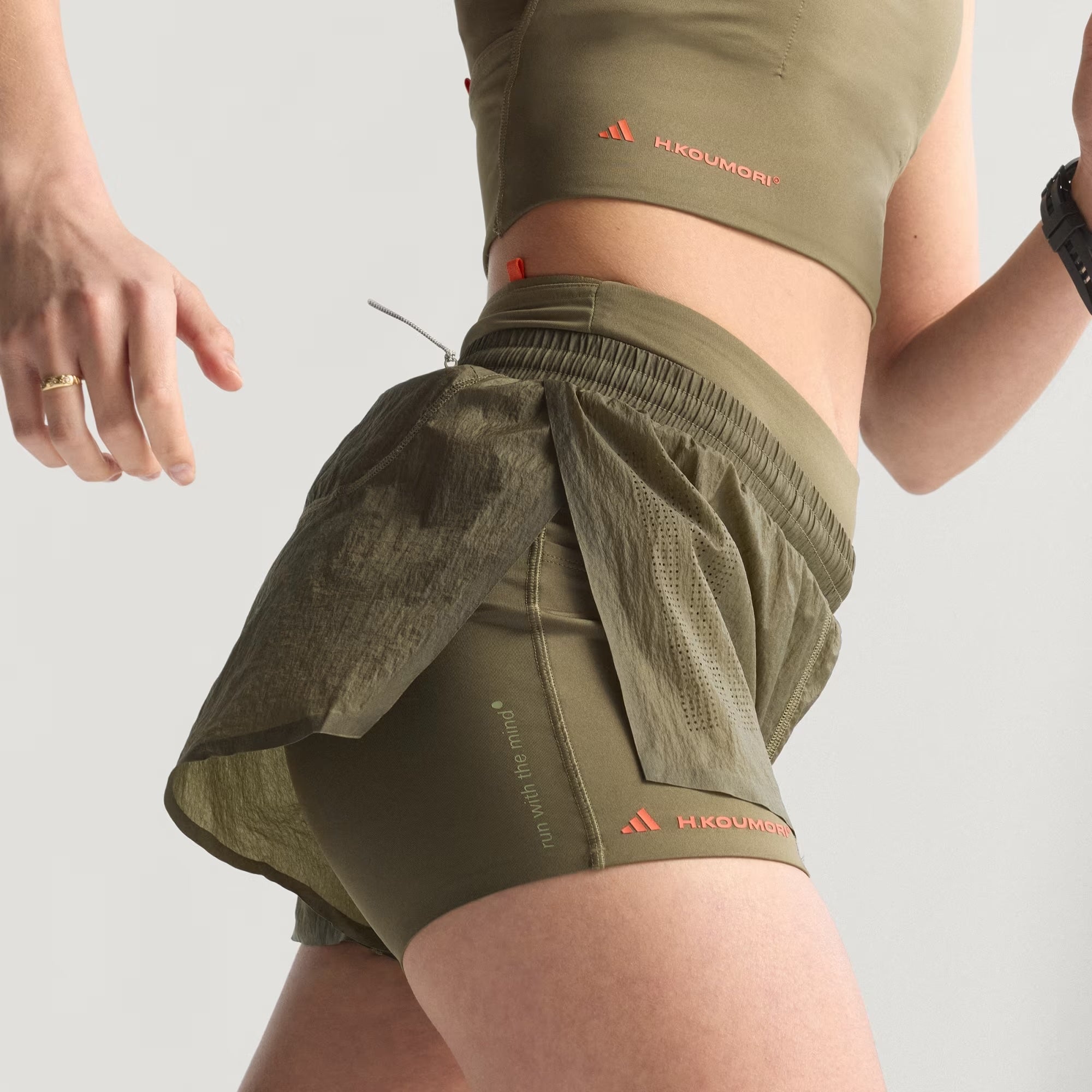 Womens H.Koumori Running 2-In-1 Shorts