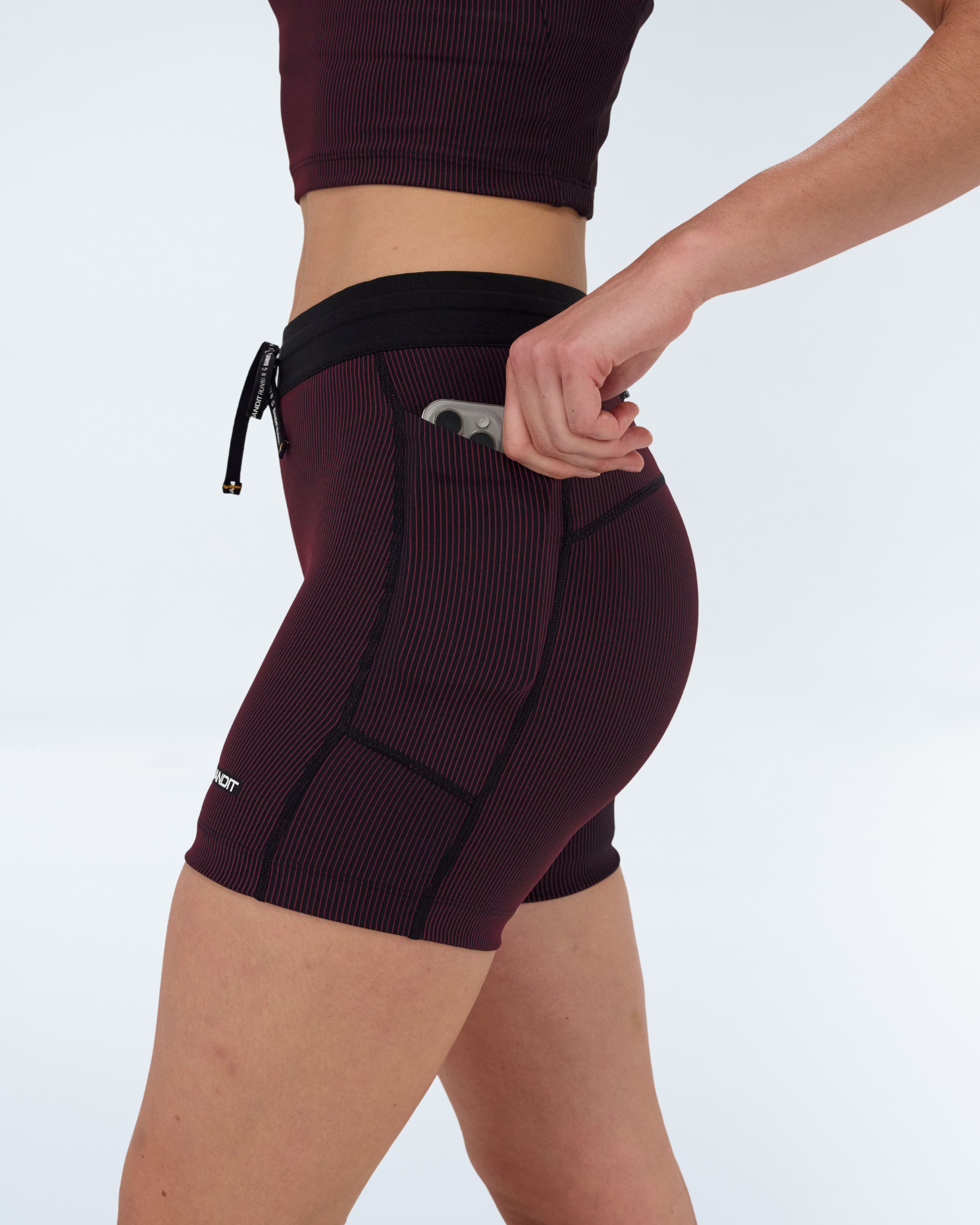 WOMENS STRIPED CADENCE™ 5" COMPRESSION SHORT