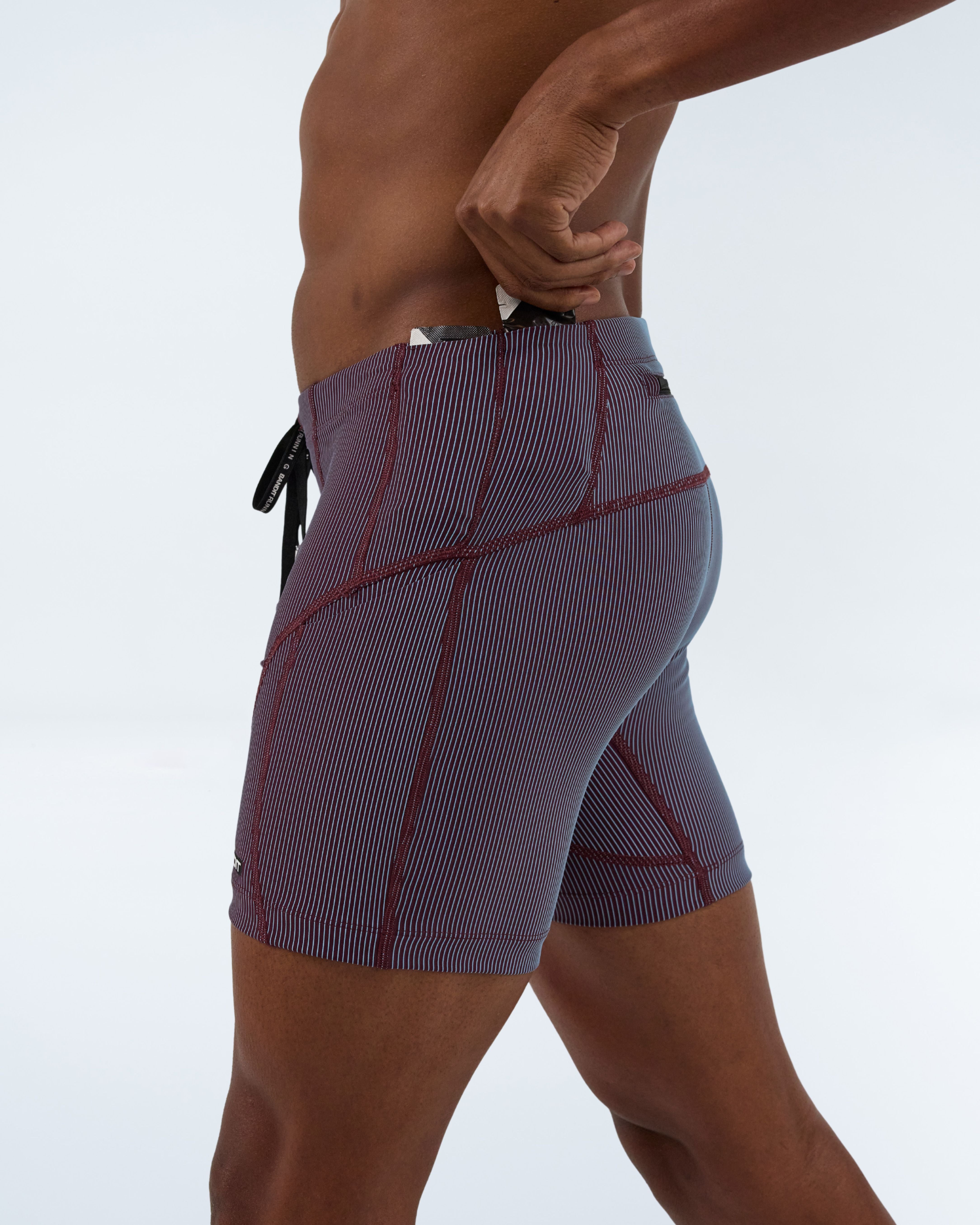 MENS STRIPED CADENCE™ 7 POCKET QUARTER TIGHTS