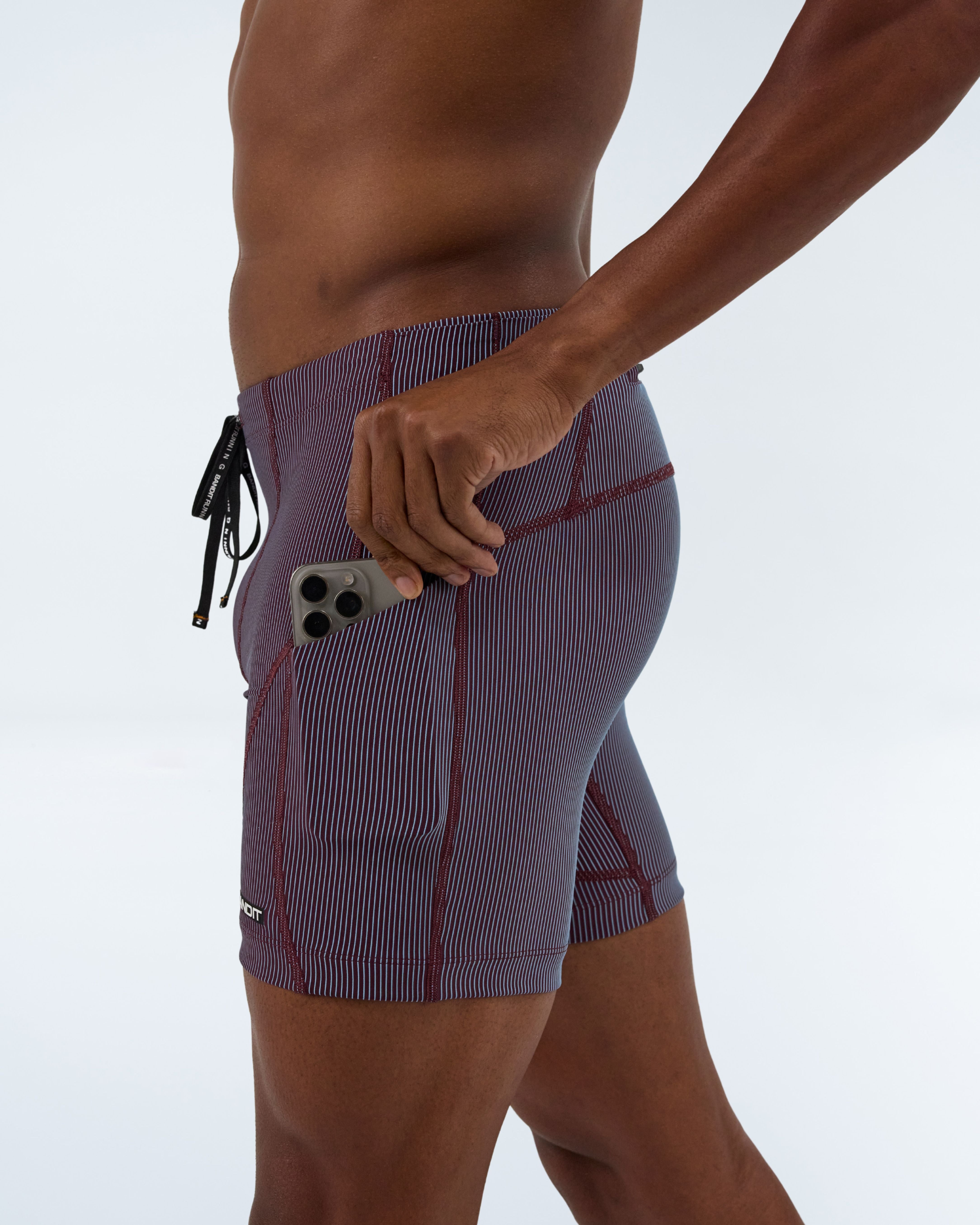 MENS STRIPED CADENCE™ 7 POCKET QUARTER TIGHTS