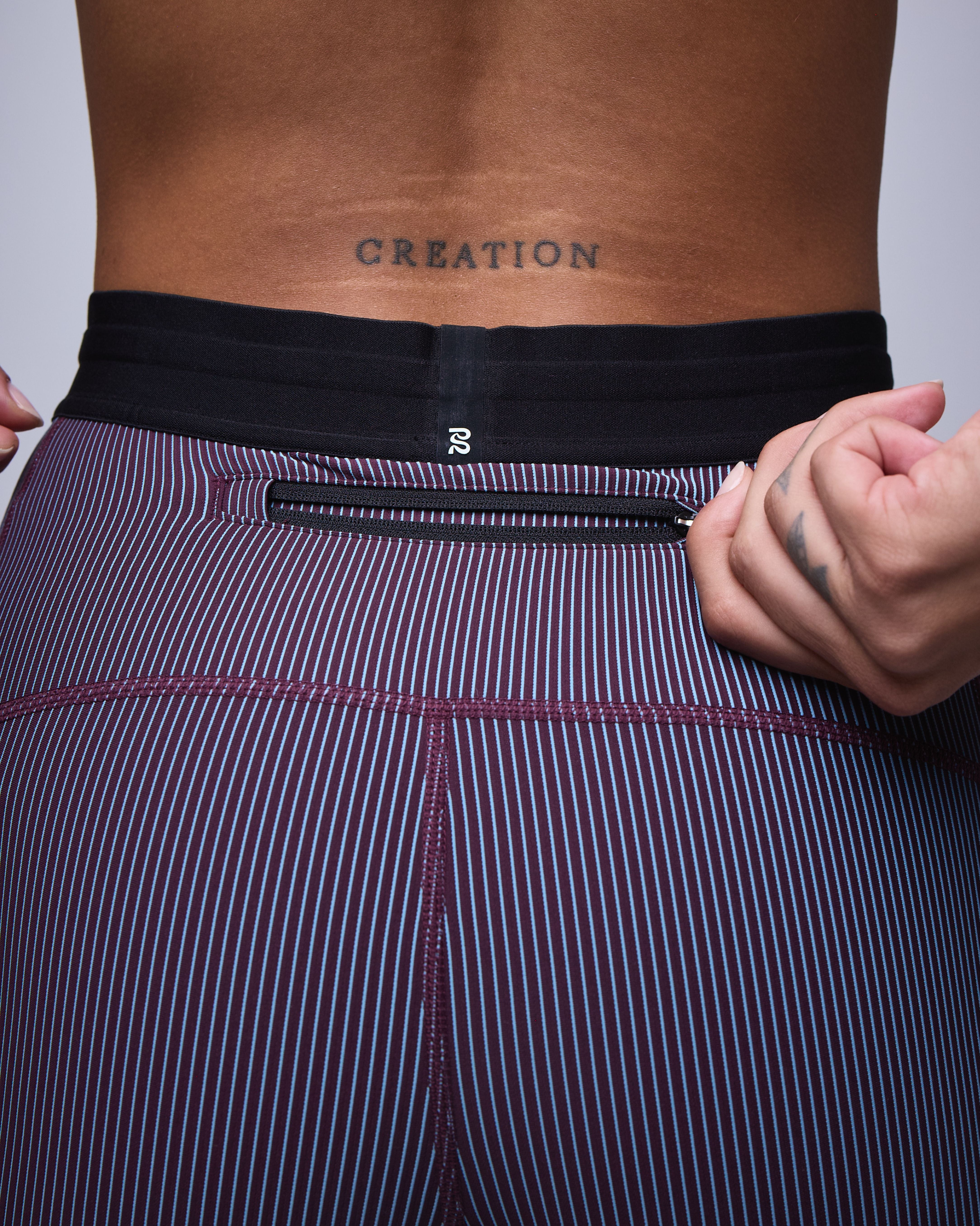 WOMENS STRIPED CADENCE™ 5" COMPRESSION SHORT