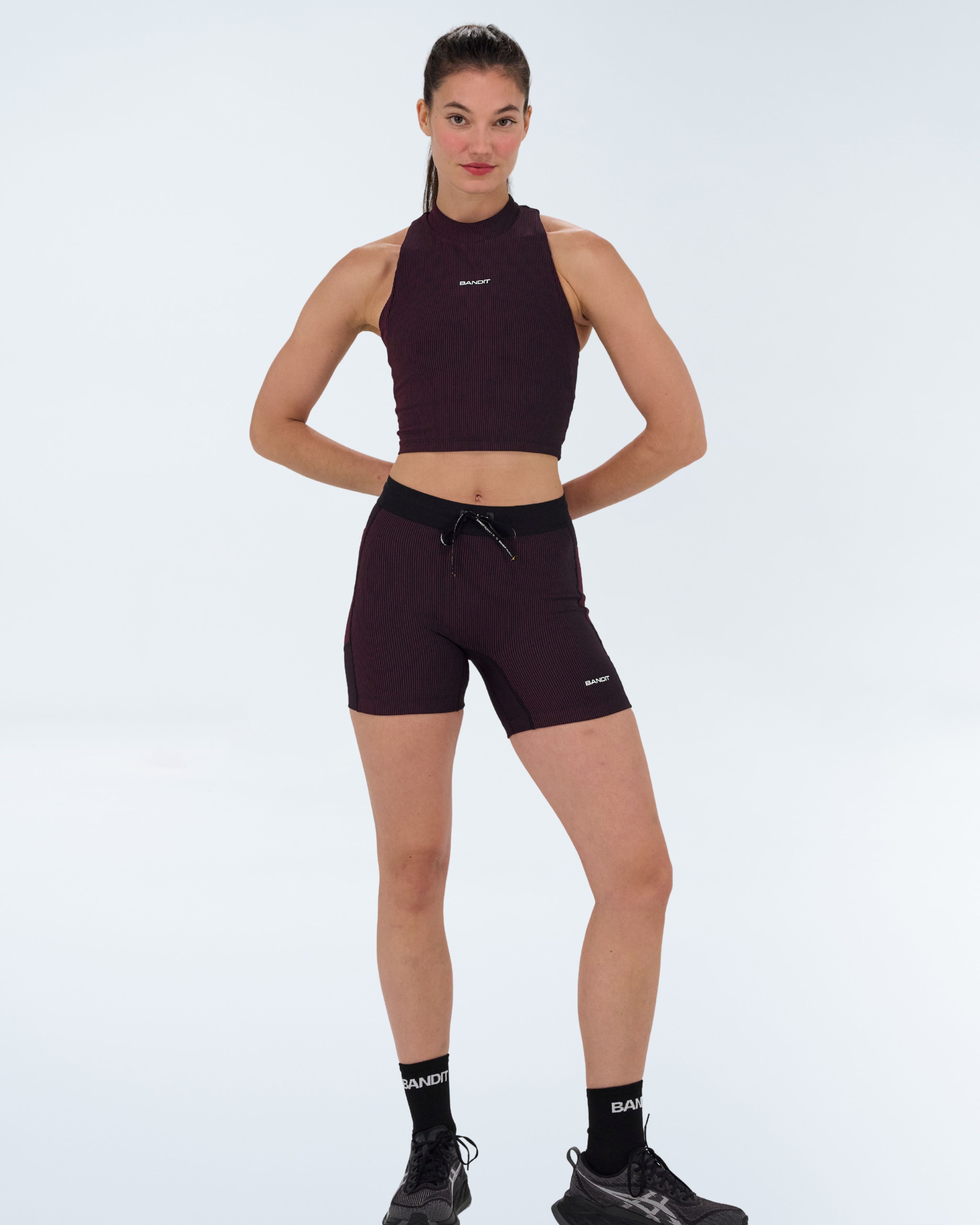 WOMENS STRIPED CADENCE™ 5" COMPRESSION SHORT