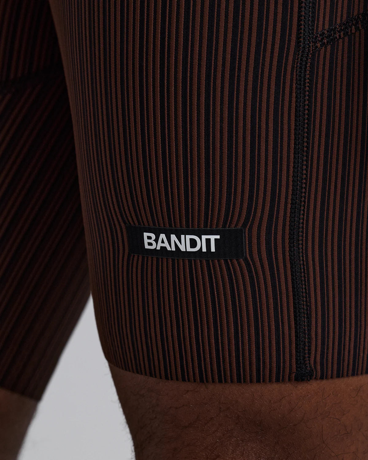 Mens Striped Cadence™ 7 Pocket Lined Half Tights