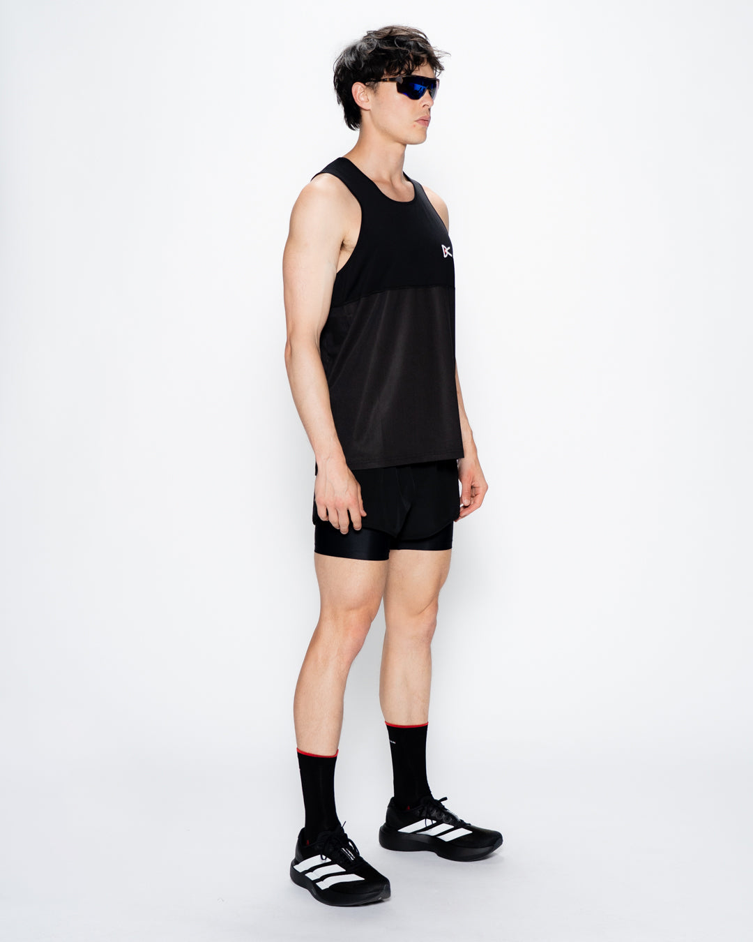 Mens Paneled Mesh Singlet