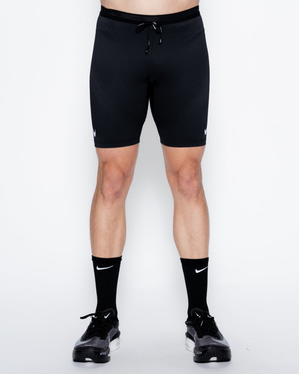 Mens Ribbed AeroSwift Half Tight