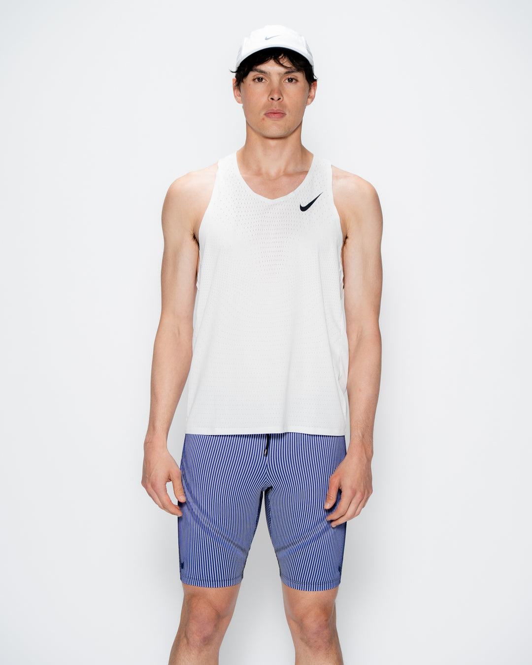 Mens Ribbed AeroSwift Half Tight