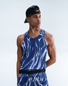 Men’s AeroSwift Dri-FIT ADV Running Singlet - COASTAL BLUE/WHITE