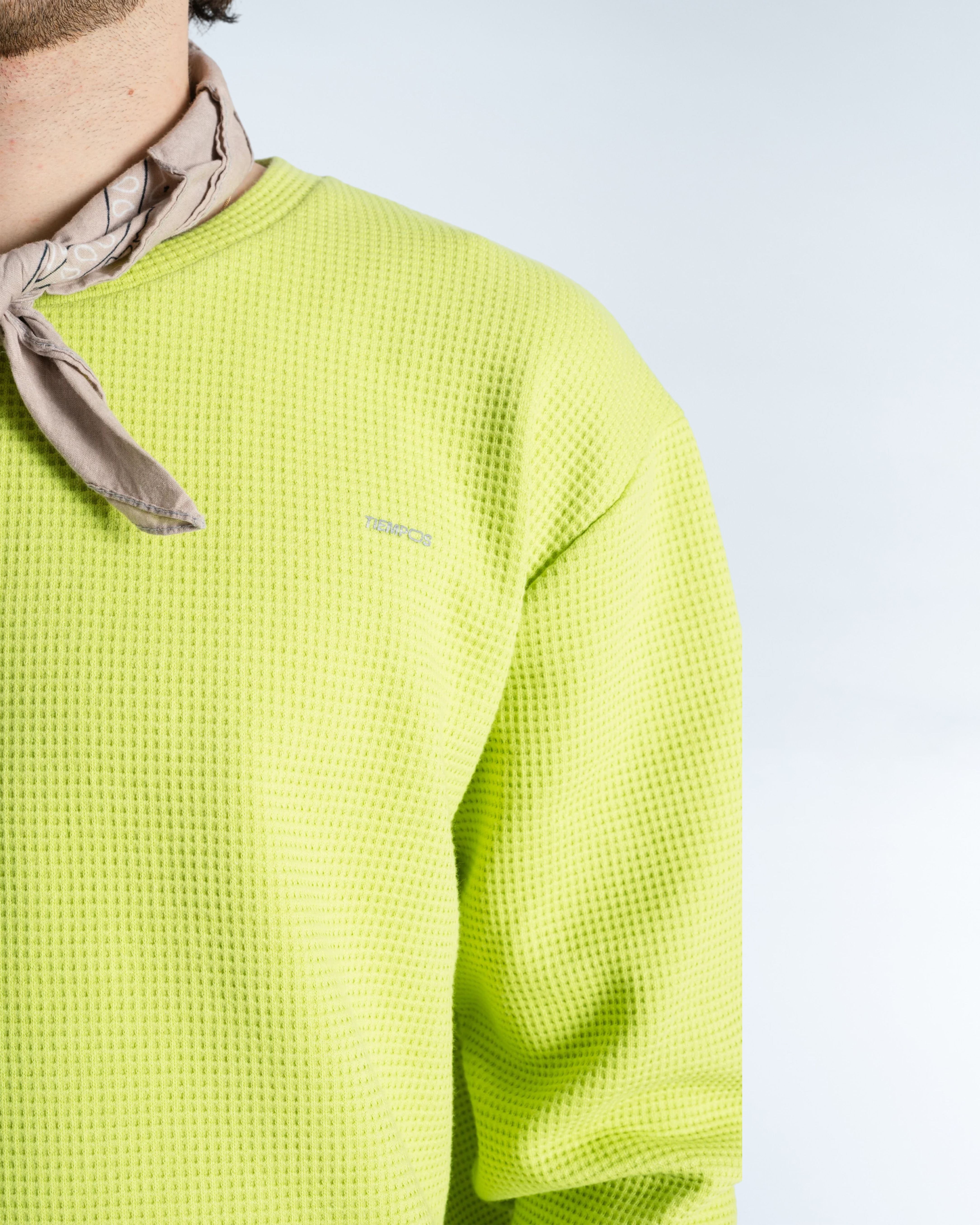 Mens Organic Cotton Waffle Long Sleeve