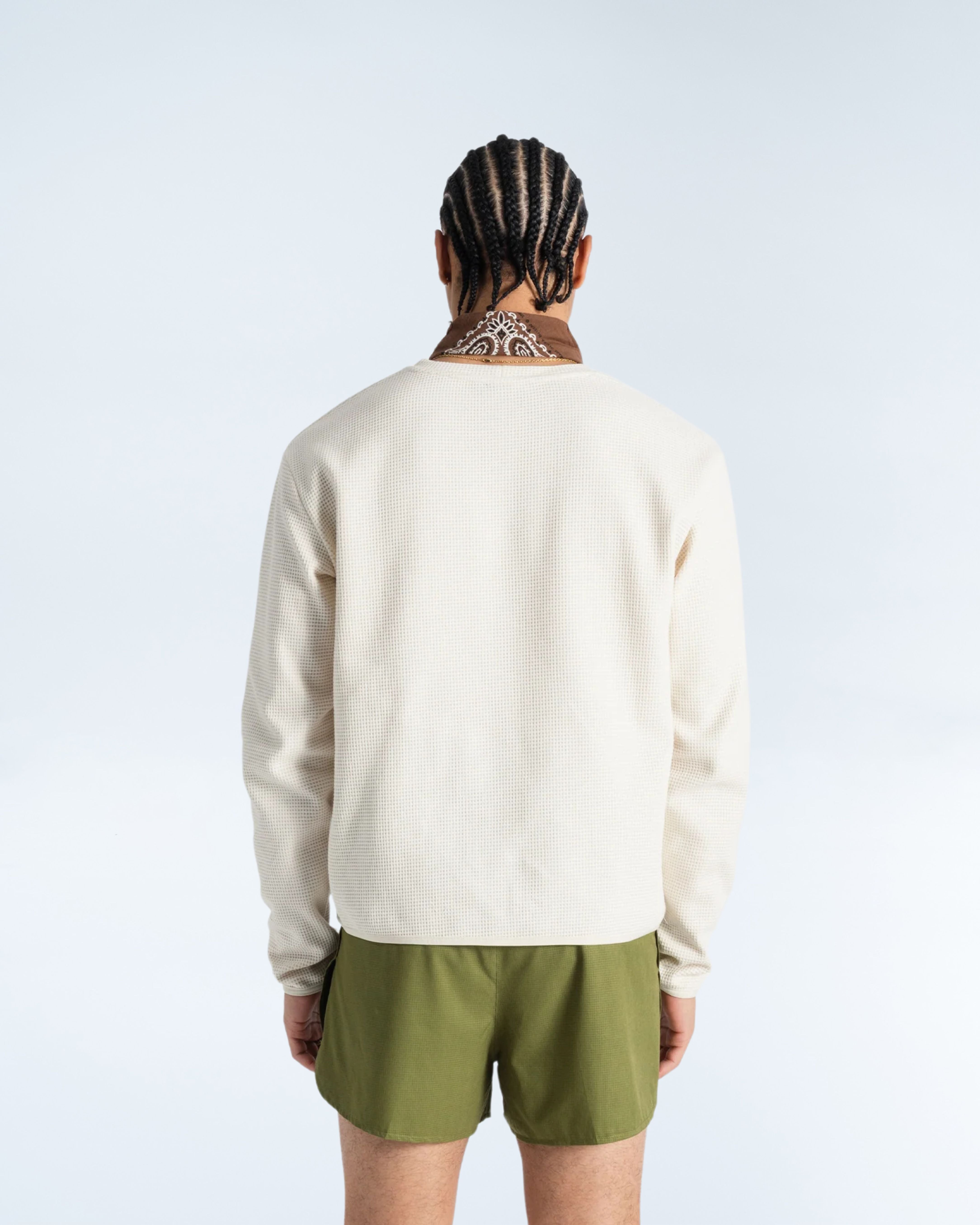 Mens Organic Cotton Waffle Long Sleeve