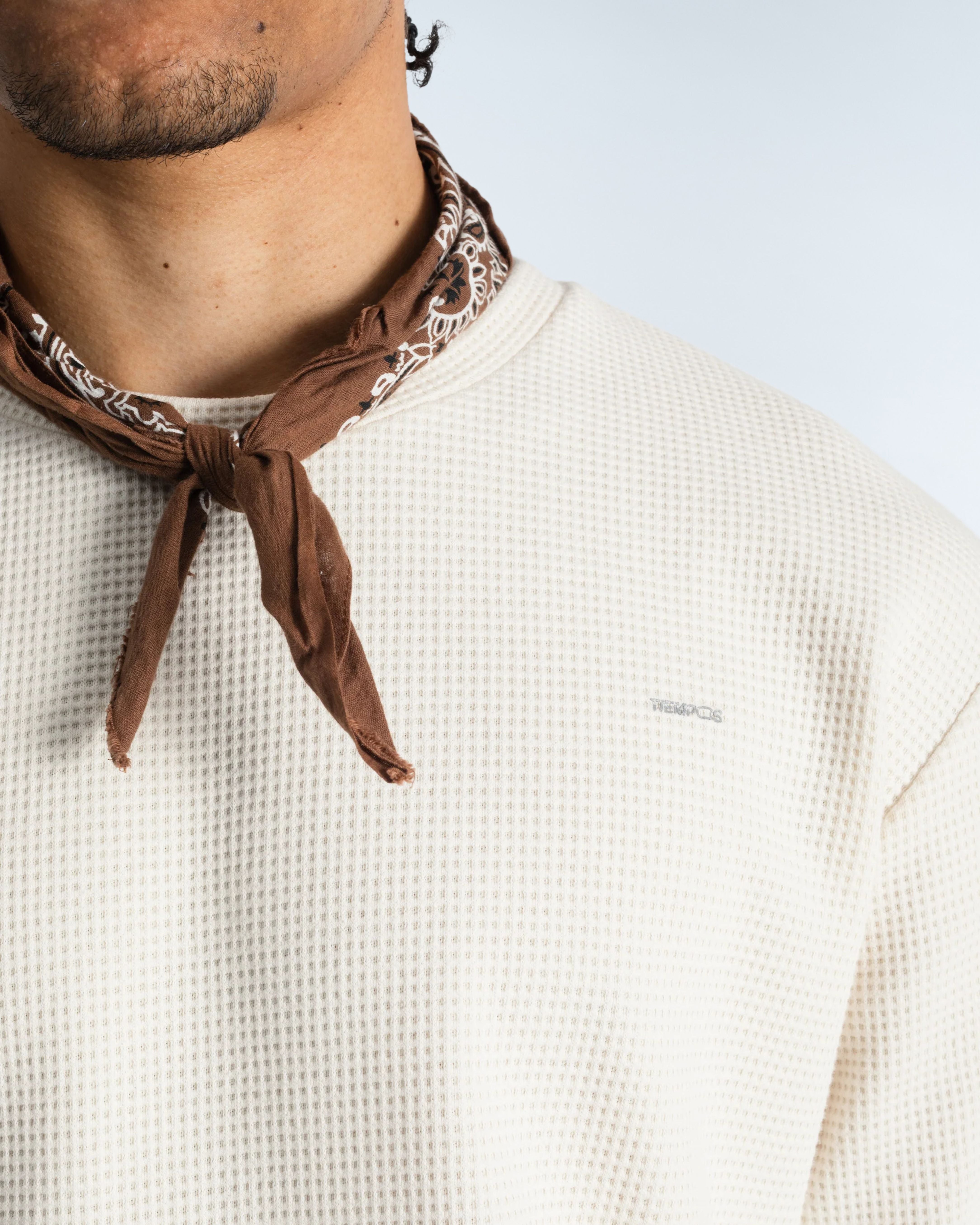 Mens Organic Cotton Waffle Long Sleeve