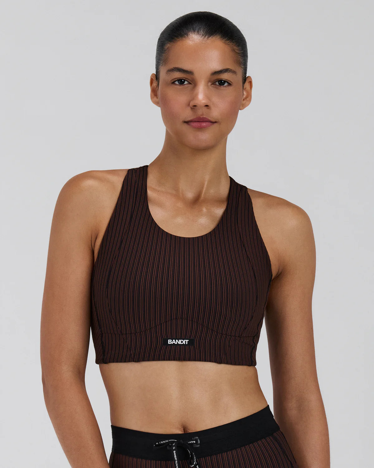 Womens Striped Cadence™ Longline Bra