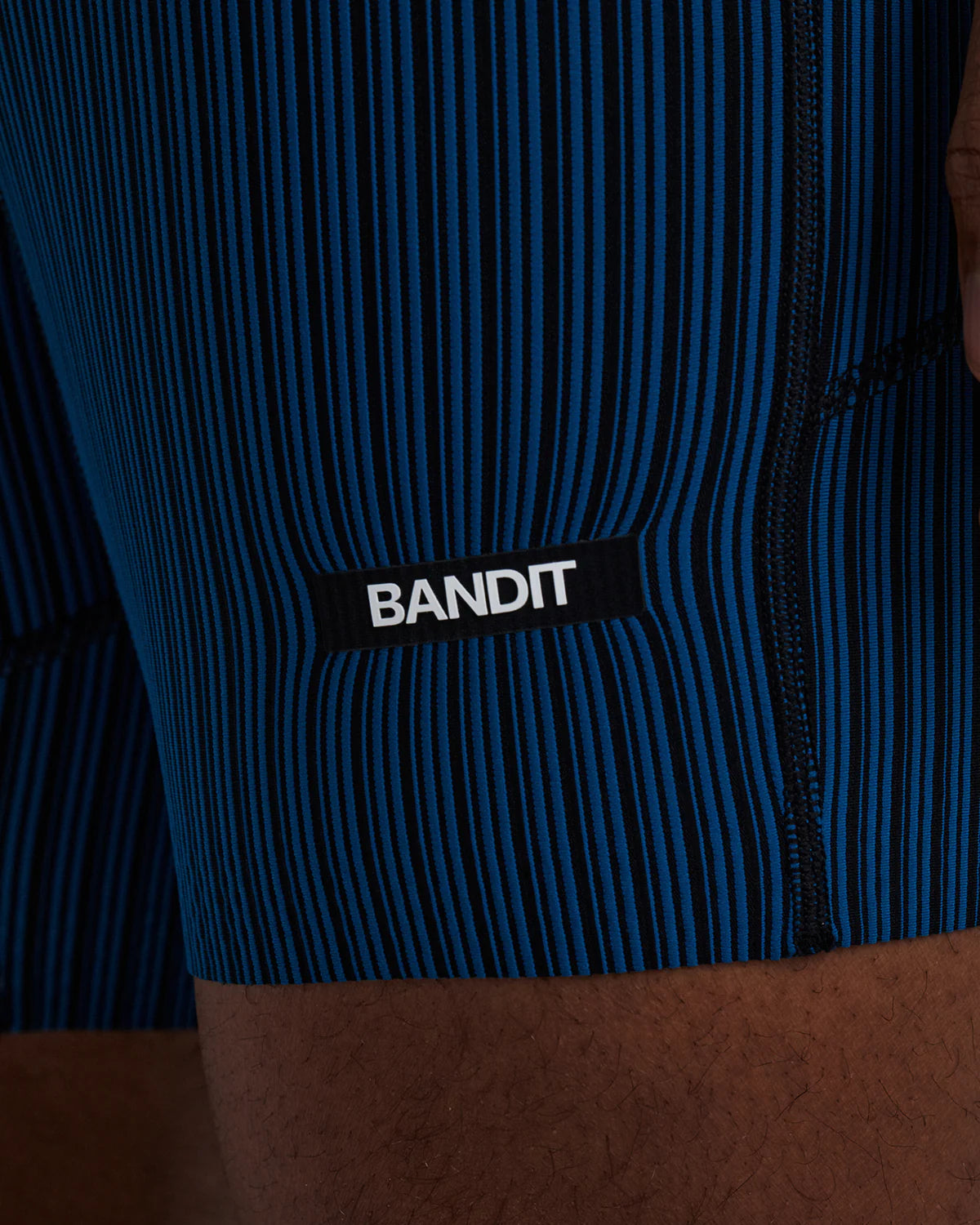 Mens Striped Cadence™ 7 Pocket Lined Quarter Tights
