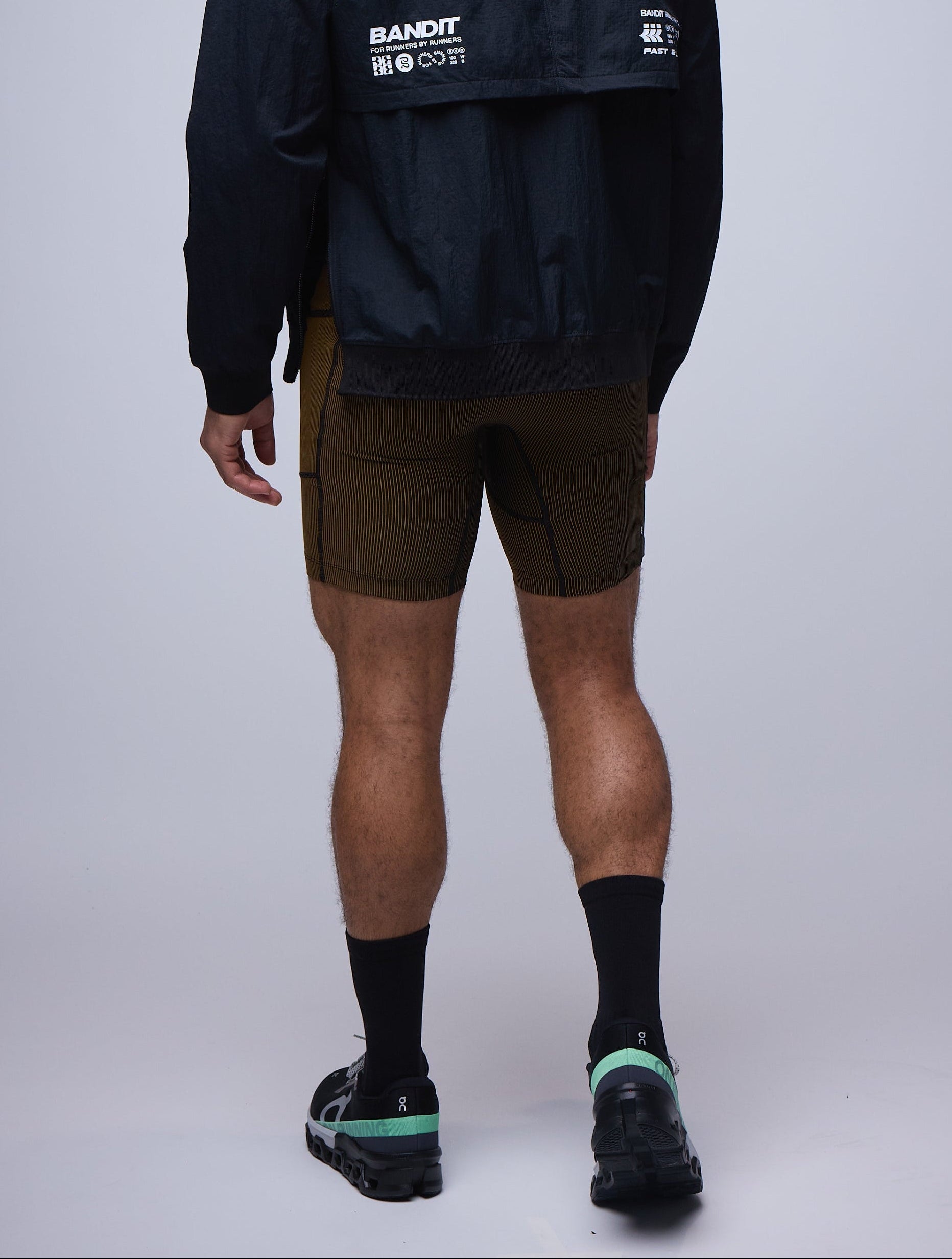 MENS STRIPED CADENCE™ 7 POCKET HALF TIGHTS