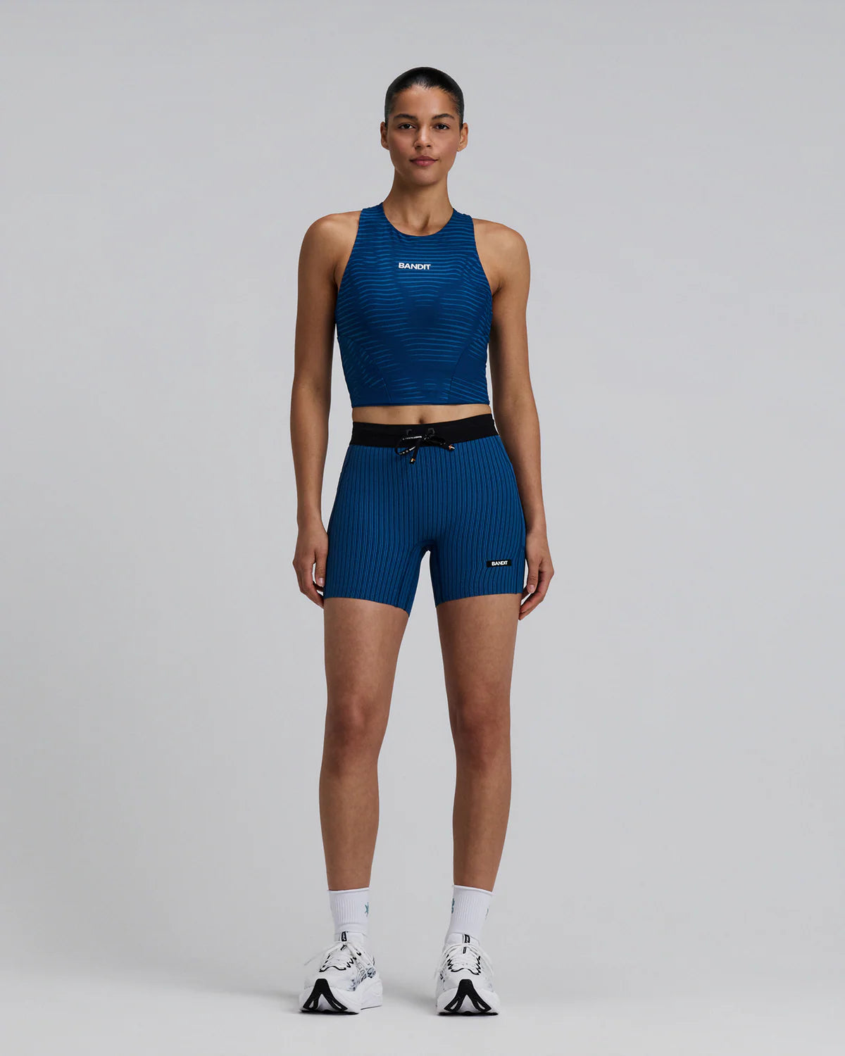 Womens Striped Cadence™ 5" Compression Shorts