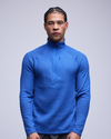 MENS PACE FLOW HALF ZIP - SAPPHIRE BLUE