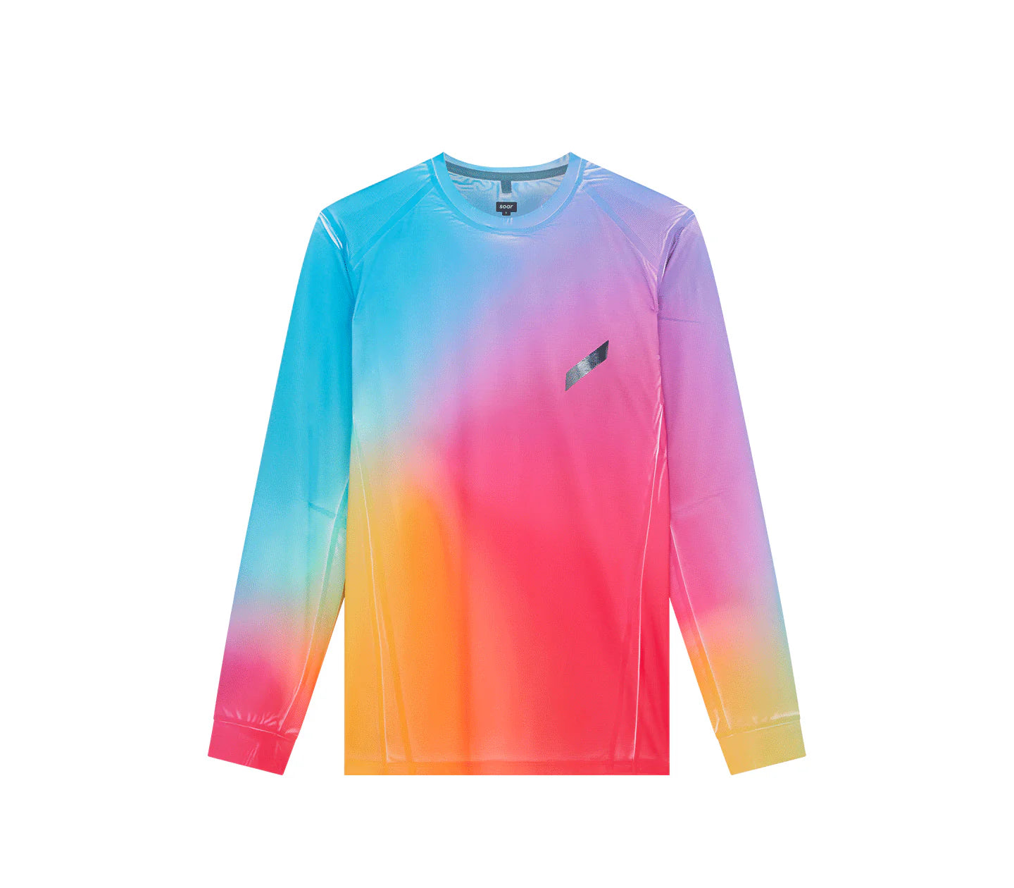 Mens Printed LS Tech T