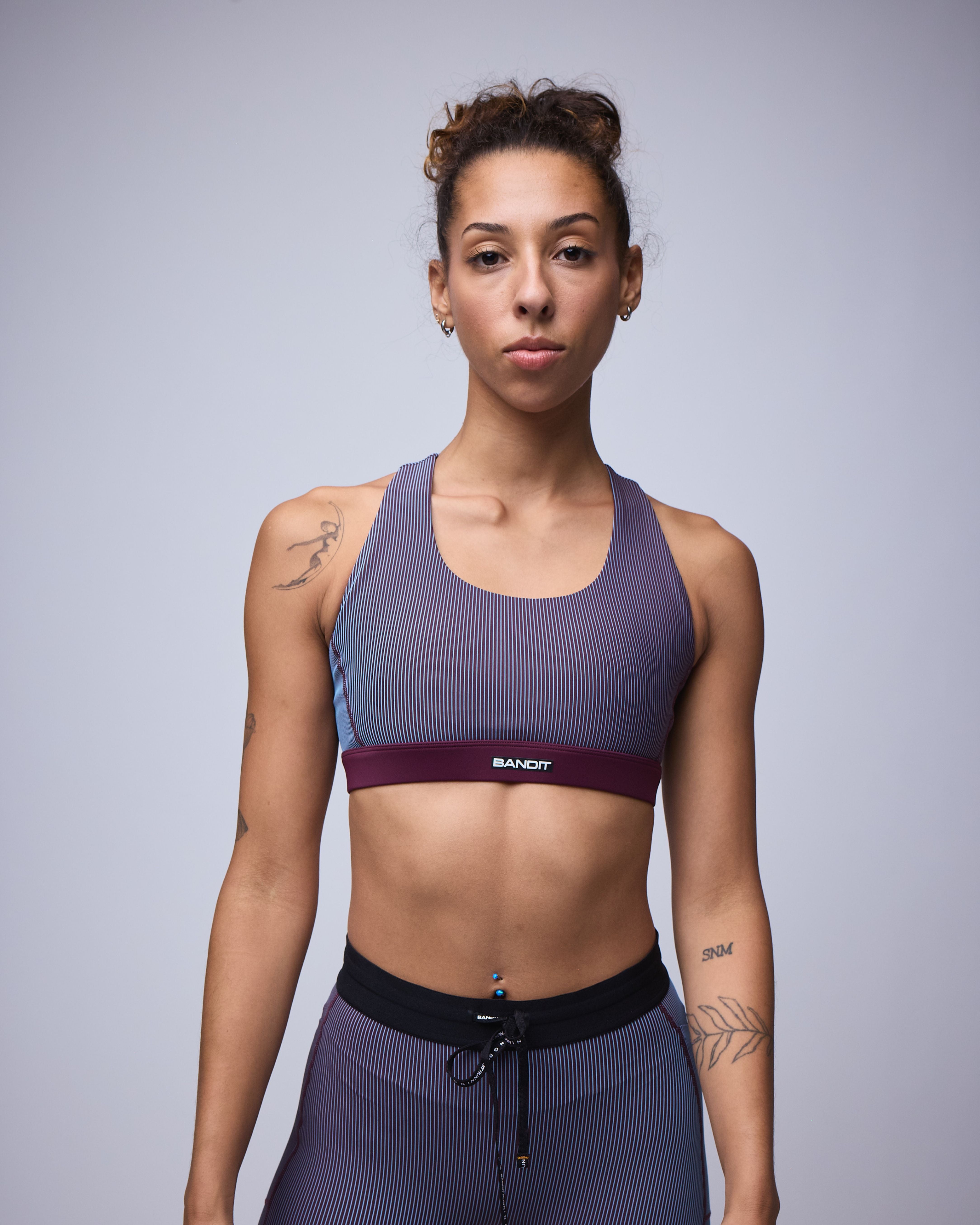 STRIPED CADENCE™ SCOOPNECK BRA