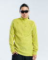 Mens Pace Flow Half Zip - Light Green