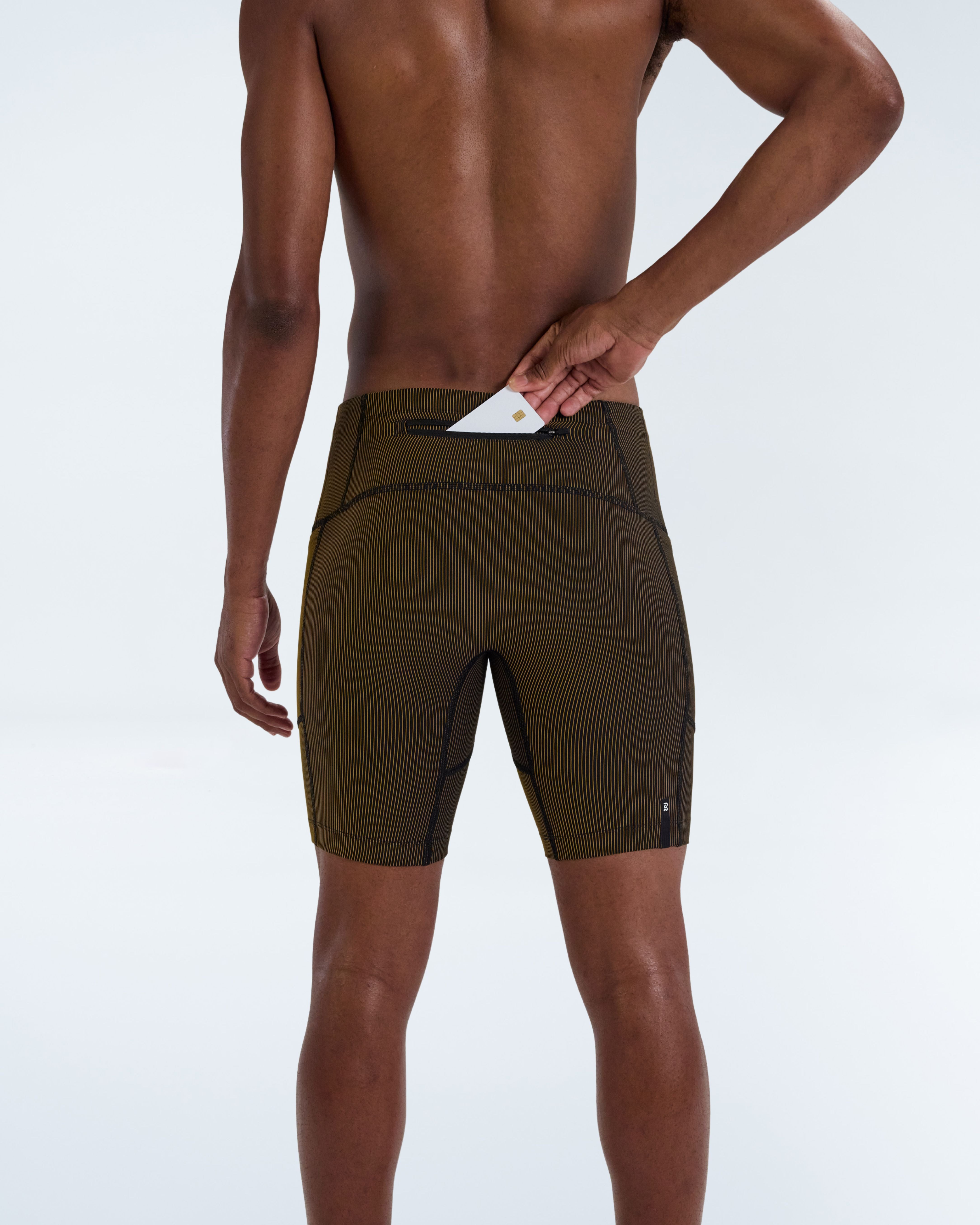 MENS STRIPED CADENCE™ 7 POCKET HALF TIGHTS