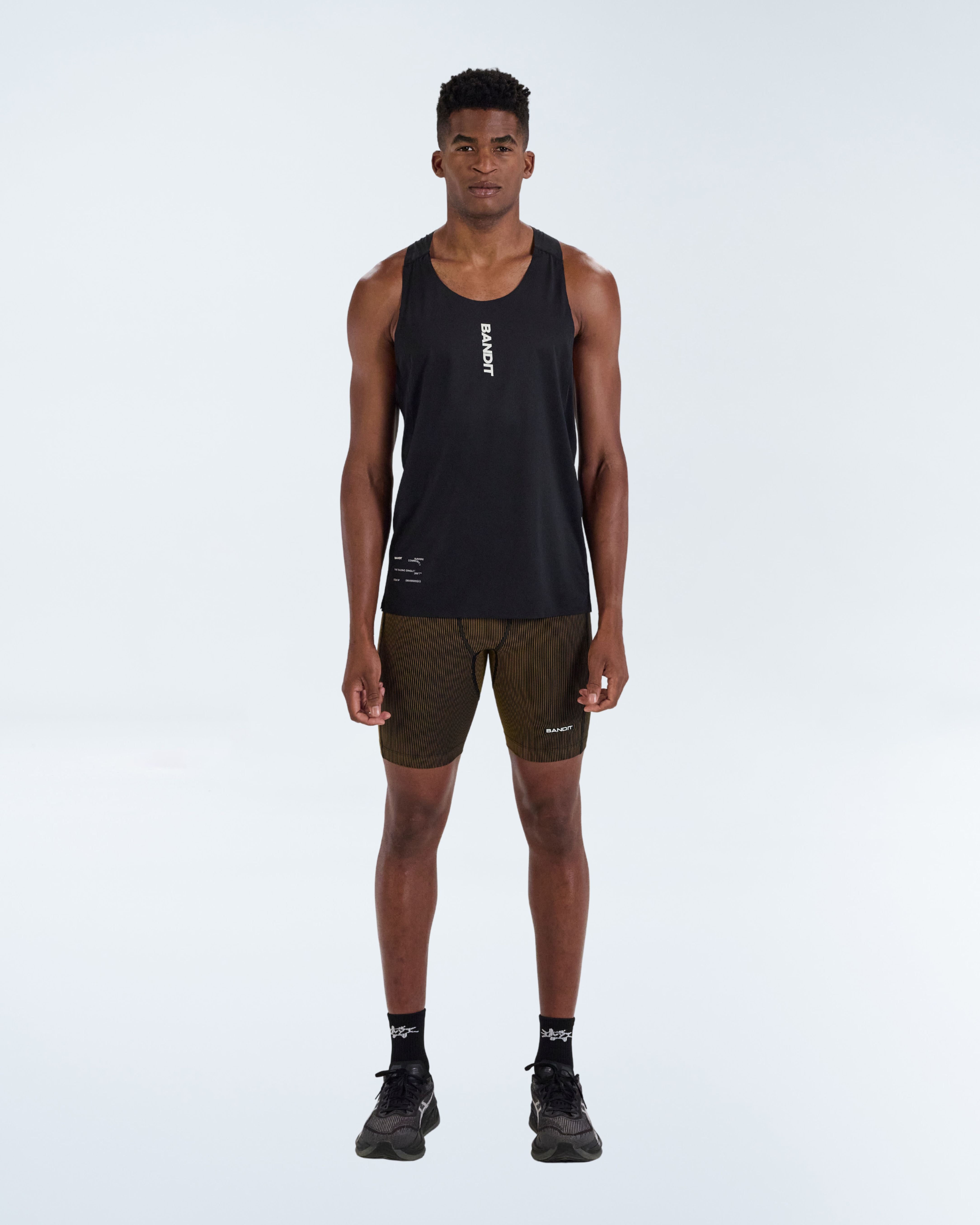 MENS STRIPED CADENCE™ 7 POCKET HALF TIGHTS