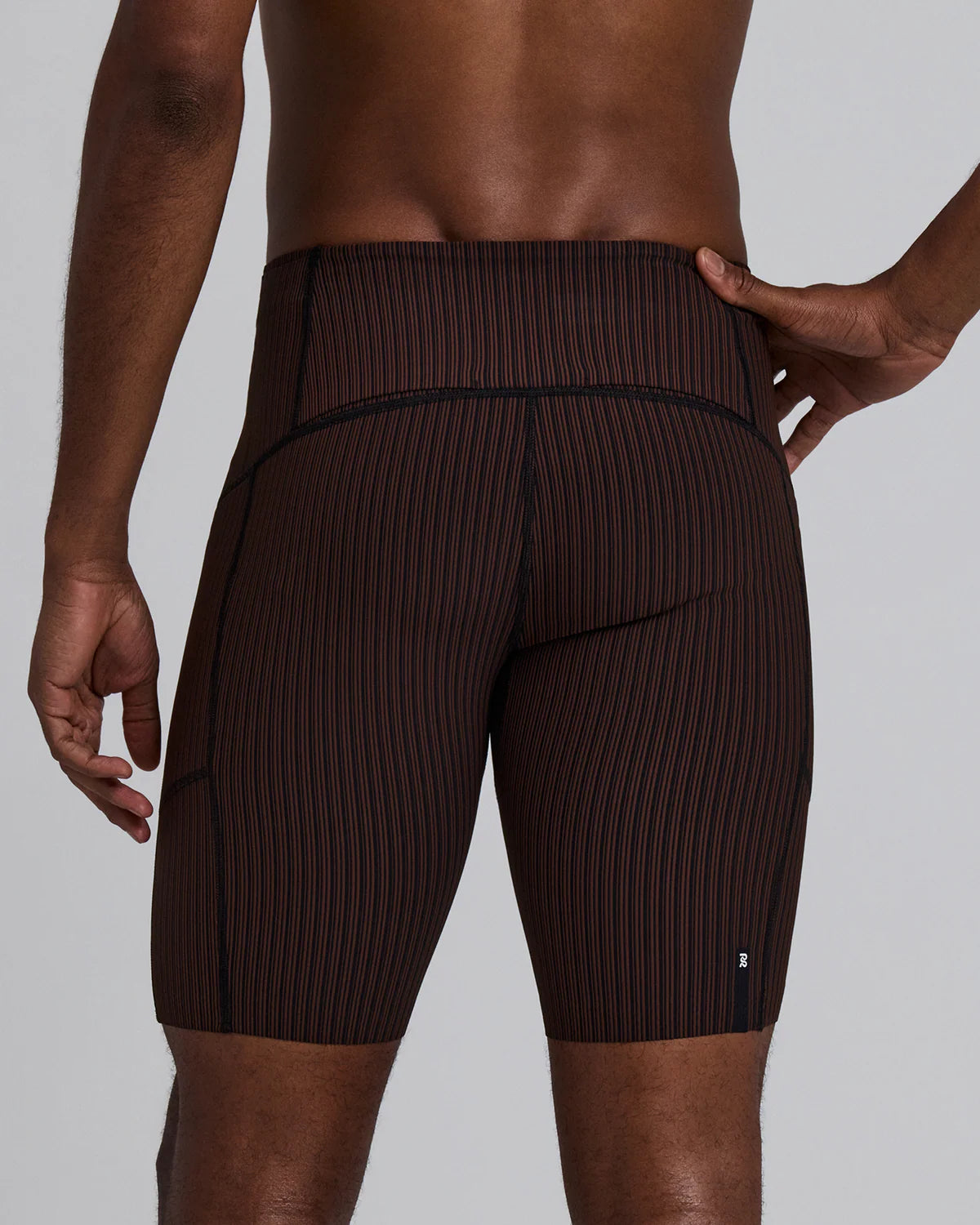 Mens Striped Cadence™ 7 Pocket Lined Half Tights