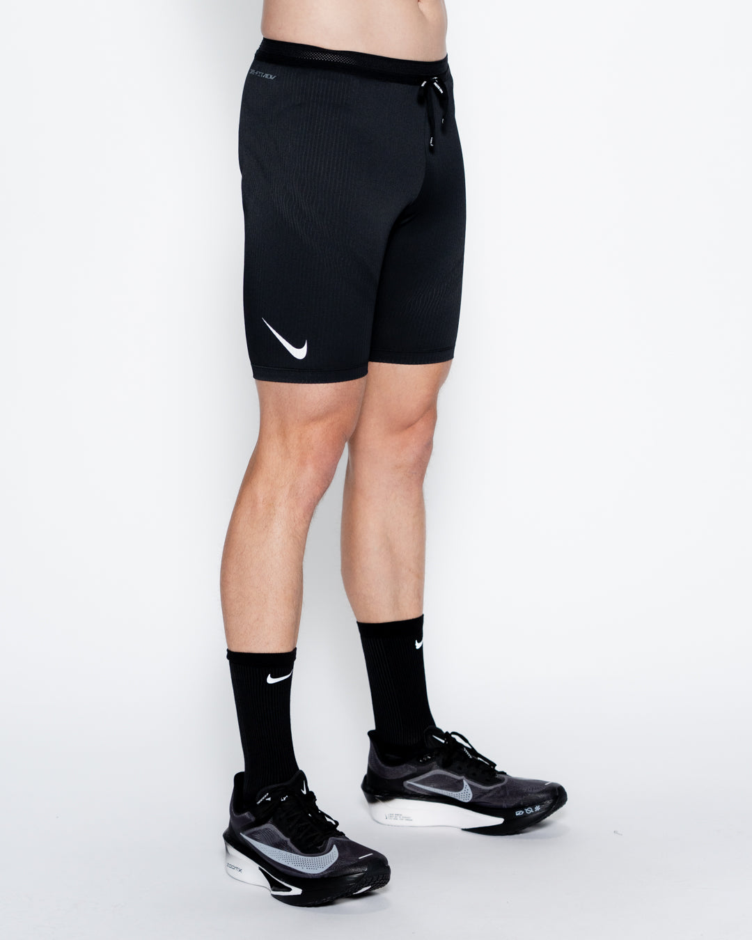 Mens Ribbed AeroSwift Half Tight