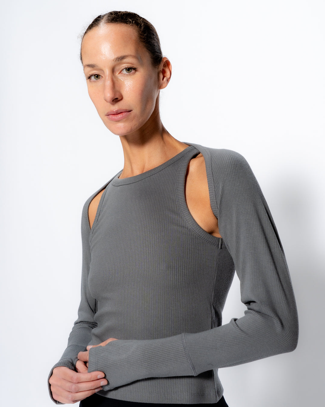 Rubbed Shrug & Tank Set