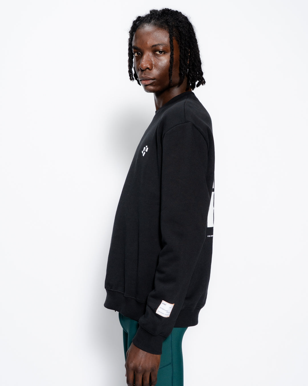 Classic Crewneck Sweatshirt  Abstract Grid - Unisex